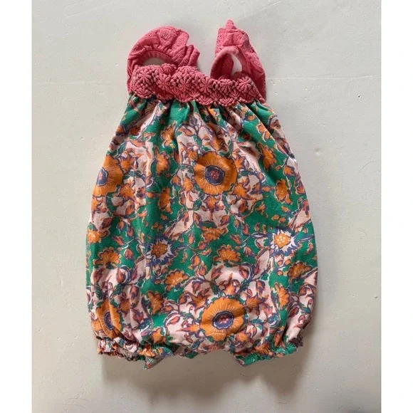 Matilda Jane Floral Sleeveless Romper 12-18 Months - Picture 1 of 6